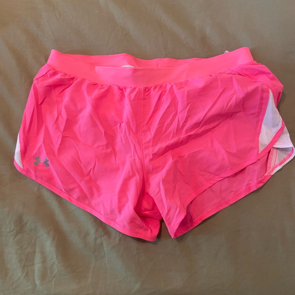 Under Armour Women's Bright Pink Athletic Shorts